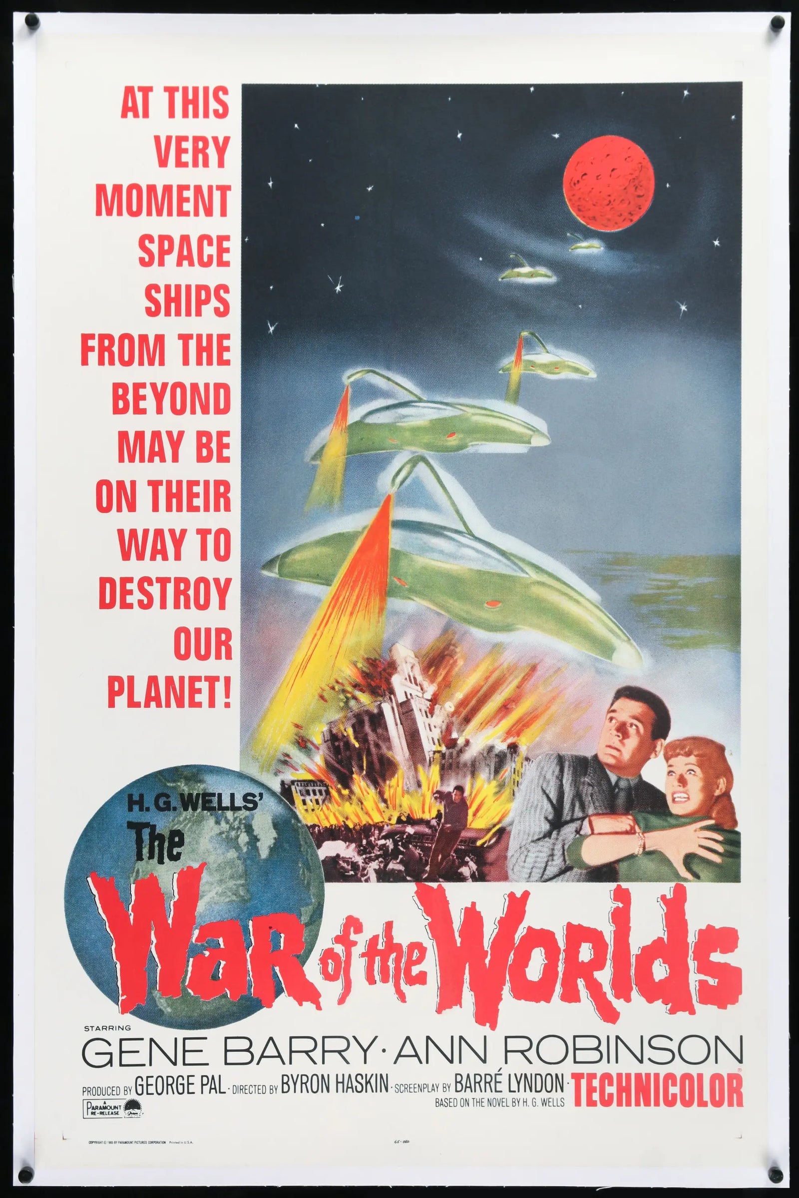 War of the Worlds (1953) original movie poster for sale at Original Film Art - Vintage Movie Posters